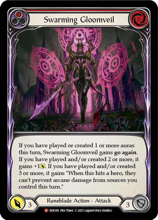 Swarming Gloomveil [EVR105] (Everfest)  1st Edition Rainbow Foil | Chromatic Games