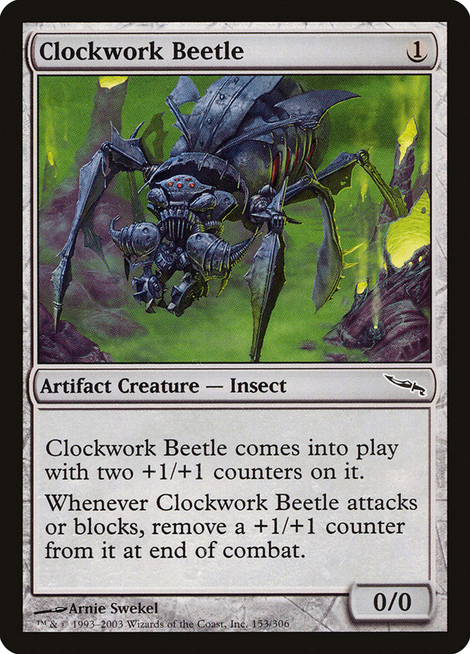 Clockwork Beetle [Mirrodin] | Chromatic Games