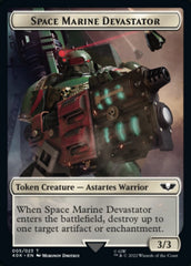 Soldier (002) // Space Marine Devastator Double-Sided Token [Warhammer 40,000 Tokens] | Chromatic Games