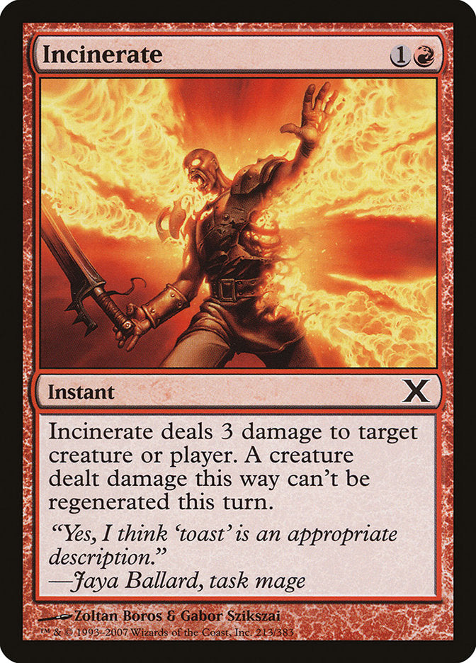 Incinerate [Tenth Edition] | Chromatic Games