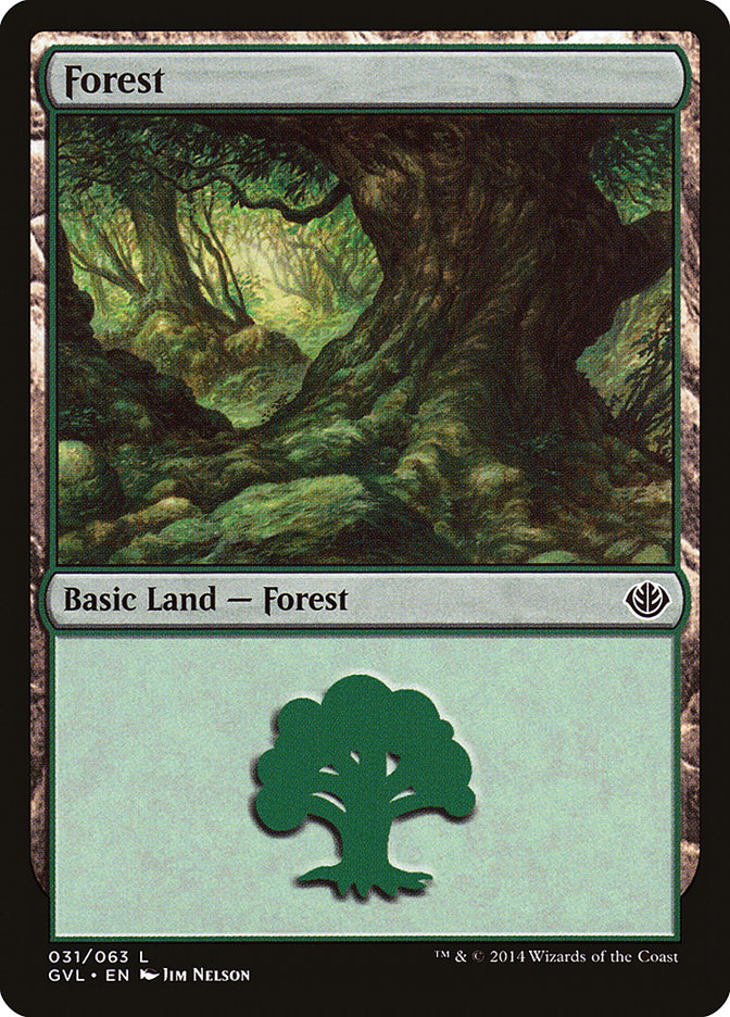 Forest (31) (Garruk vs. Liliana) [Duel Decks Anthology] | Chromatic Games