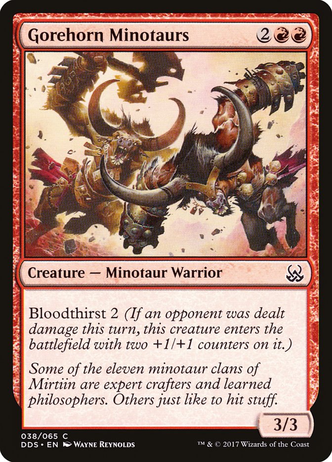 Gorehorn Minotaurs [Duel Decks: Mind vs. Might] | Chromatic Games