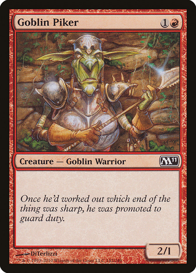 Goblin Piker [Magic 2011] | Chromatic Games