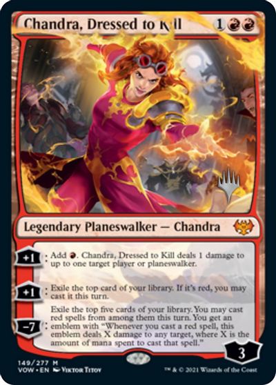 Chandra, Dressed to Kill (Promo Pack) [Innistrad: Crimson Vow Promos] | Chromatic Games