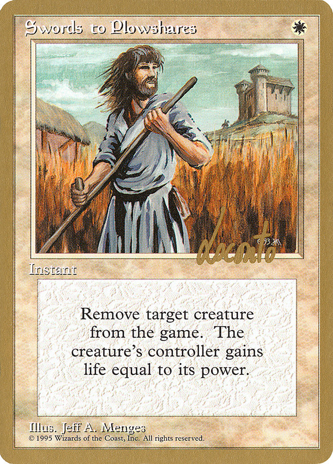 Swords to Plowshares (Michael Loconto) [Pro Tour Collector Set] | Chromatic Games