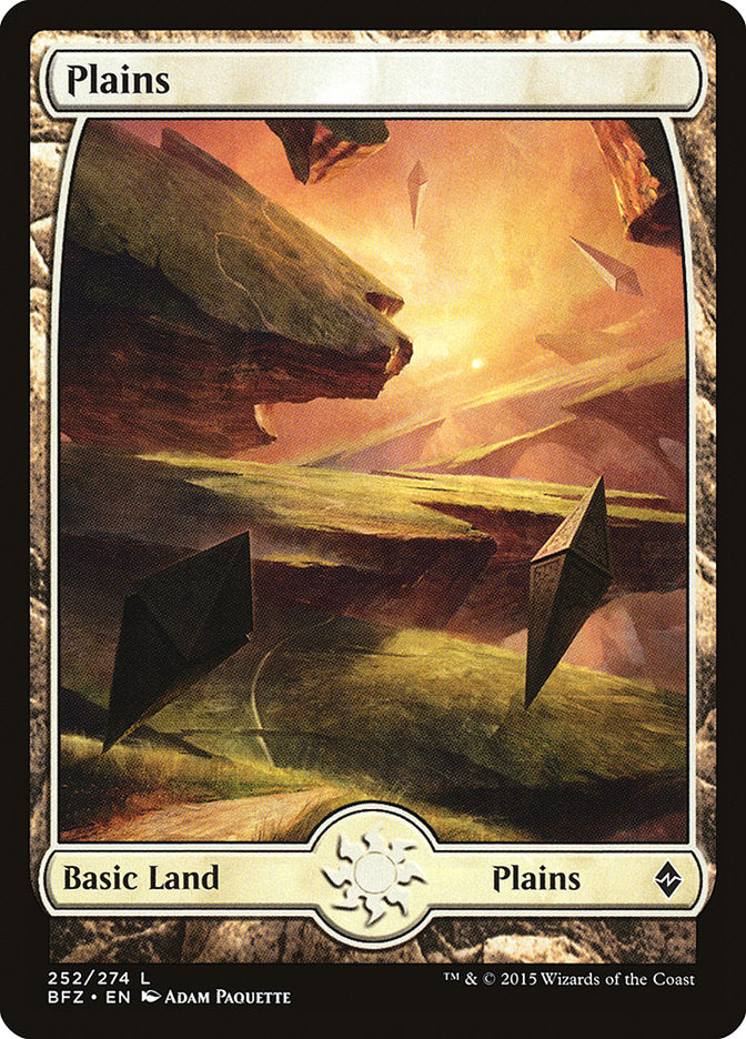 Plains (252) (Full Art) [Battle for Zendikar] | Chromatic Games