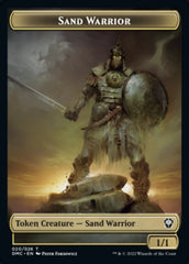 Soldier // Sand Warrior Double-Sided Token [Dominaria United Tokens] | Chromatic Games