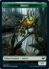 Insect // Human (010) Double-Sided Token [Innistrad: Crimson Vow Tokens] | Chromatic Games