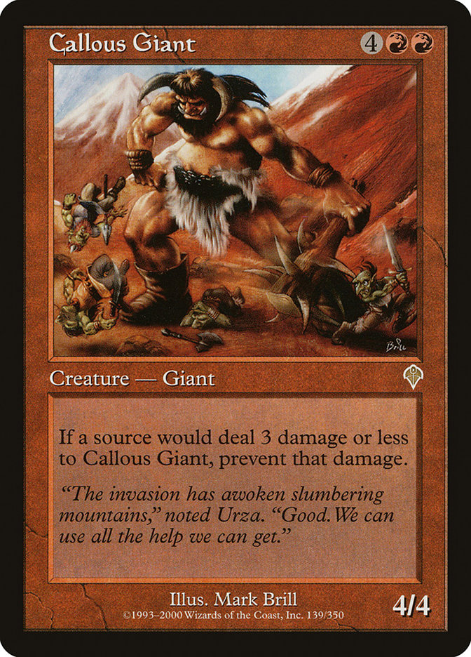 Callous Giant [Invasion] | Chromatic Games