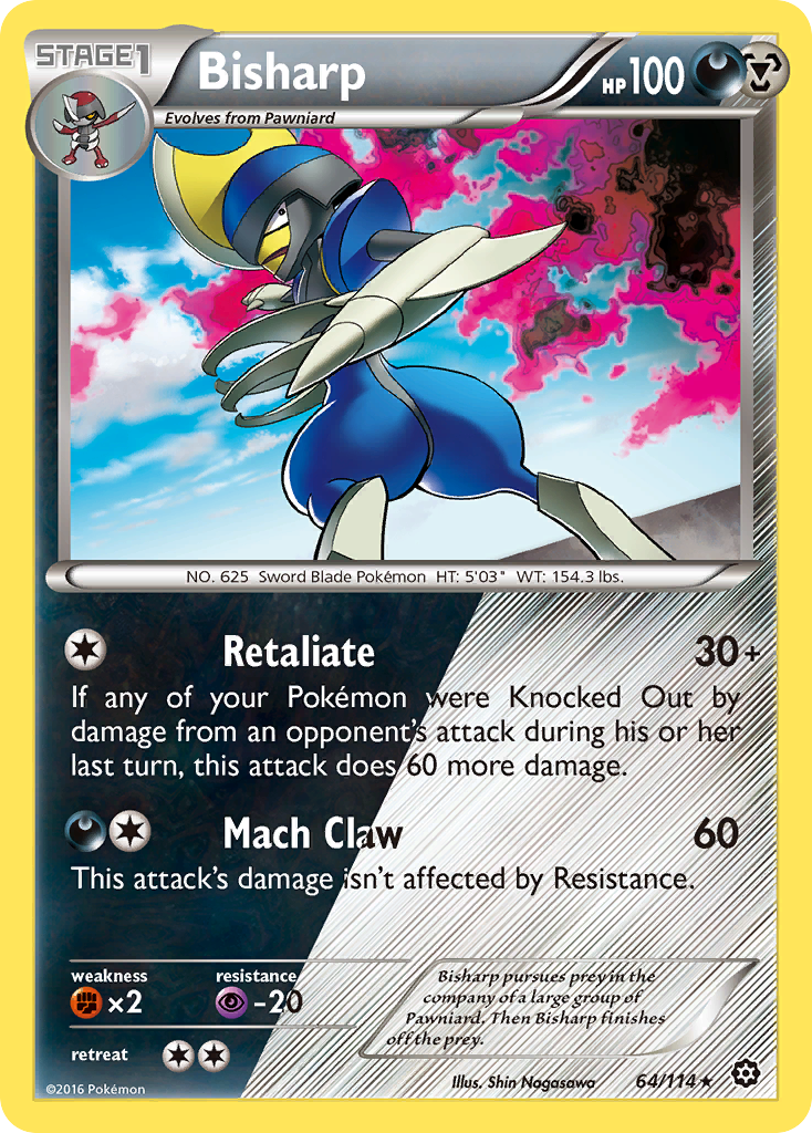 Bisharp (64/114) [XY: Steam Siege] | Chromatic Games