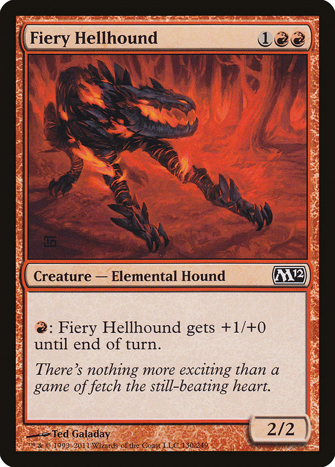 Fiery Hellhound [Magic 2012] | Chromatic Games