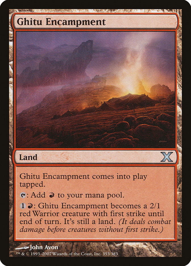 Ghitu Encampment [Tenth Edition] | Chromatic Games