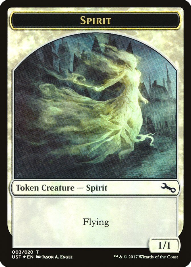 Spirit (003) // Spirit Double-Sided Token [Unstable Tokens] | Chromatic Games