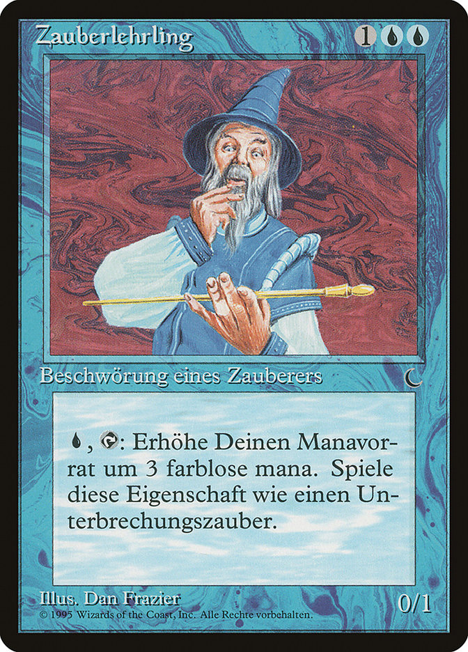 Apprentice Wizard (German) - "Zauberlehrling" [Renaissance] | Chromatic Games