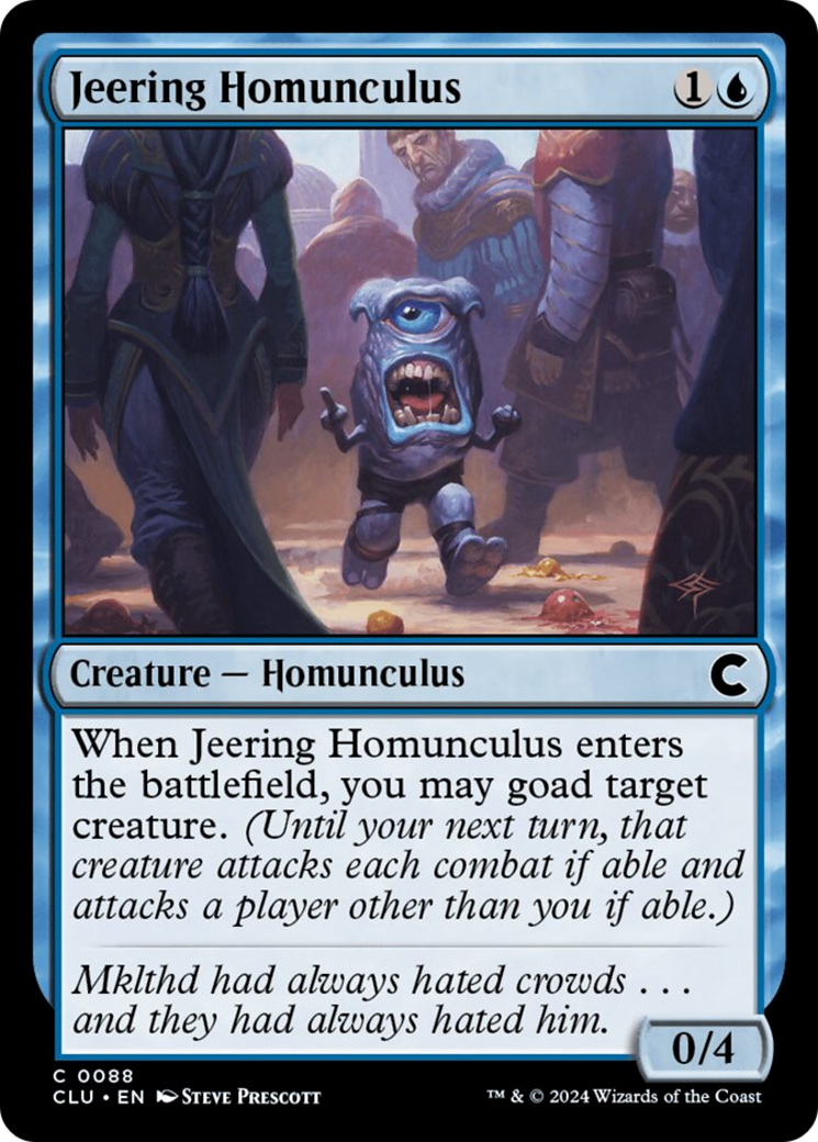 Jeering Homunculus [Ravnica: Clue Edition] | Chromatic Games