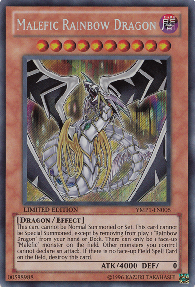 Malefic Rainbow Dragon [YMP1-EN005] Secret Rare | Chromatic Games