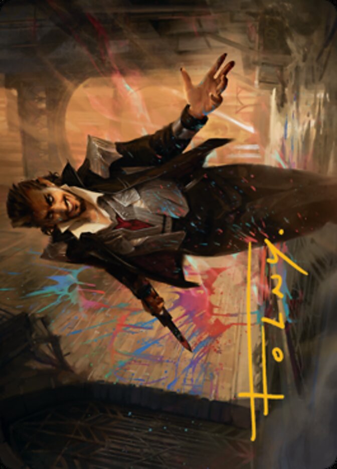 Anhelo, the Painter Art Card (Gold-Stamped Signature) [Streets of New Capenna Art Series] | Chromatic Games