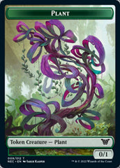 Plant // Treasure Double-Sided Token [Kamigawa: Neon Dynasty Commander Tokens] | Chromatic Games