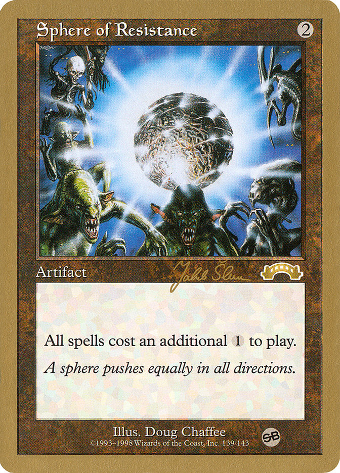 Sphere of Resistance (Jakub Slemr) (SB) [World Championship Decks 1999] | Chromatic Games