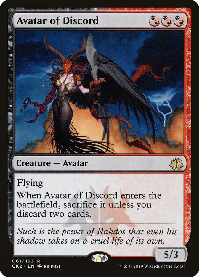 Avatar of Discord [Ravnica Allegiance Guild Kit] | Chromatic Games