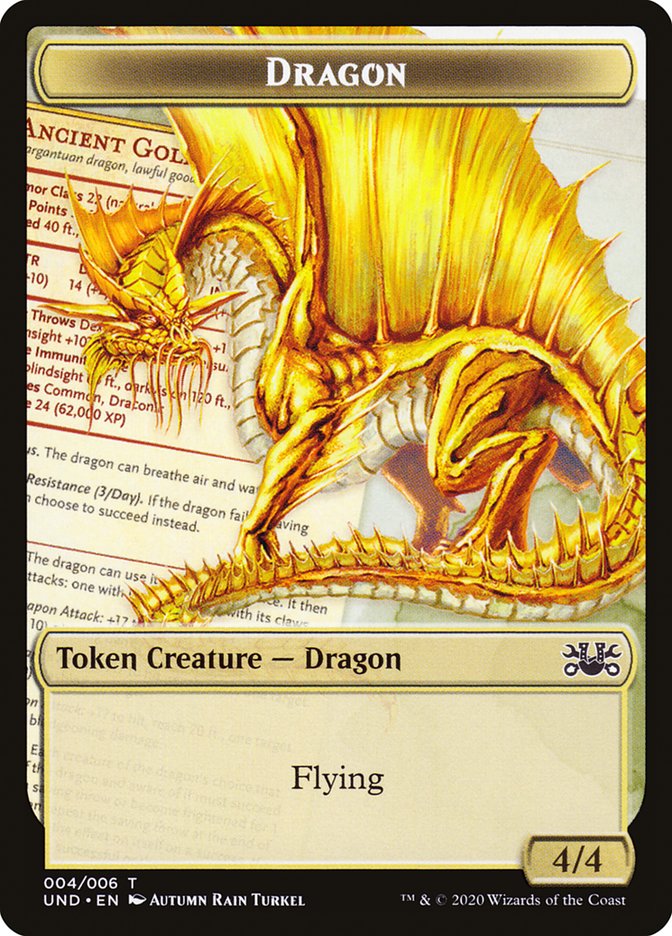 Beeble // Dragon Double-Sided Token [Unsanctioned Tokens] | Chromatic Games