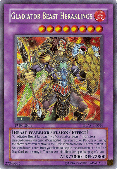 Gladiator Beast Heraklinos [GLAS-EN044] Secret Rare | Chromatic Games