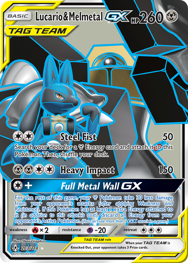 Lucario & Melmetal GX [Unbroken Bonds] | Chromatic Games