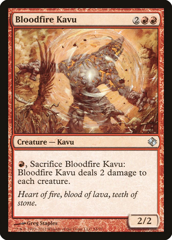 Bloodfire Kavu [Duel Decks: Venser vs. Koth] | Chromatic Games