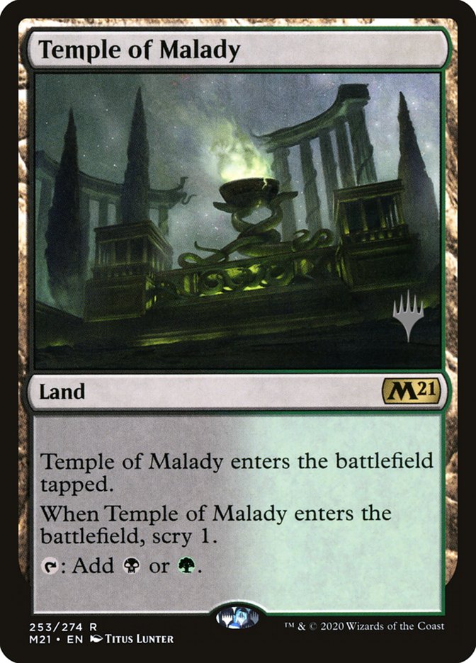 Temple of Malady (Promo Pack) [Core Set 2021 Promos] | Chromatic Games