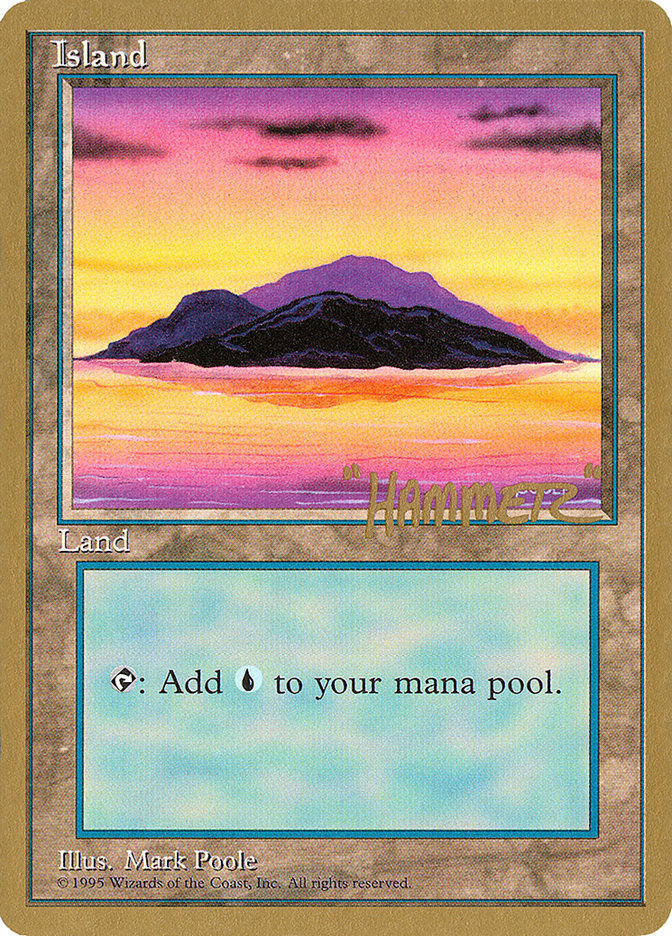 Island (shr368) (Shawn "Hammer" Regnier) [Pro Tour Collector Set] | Chromatic Games