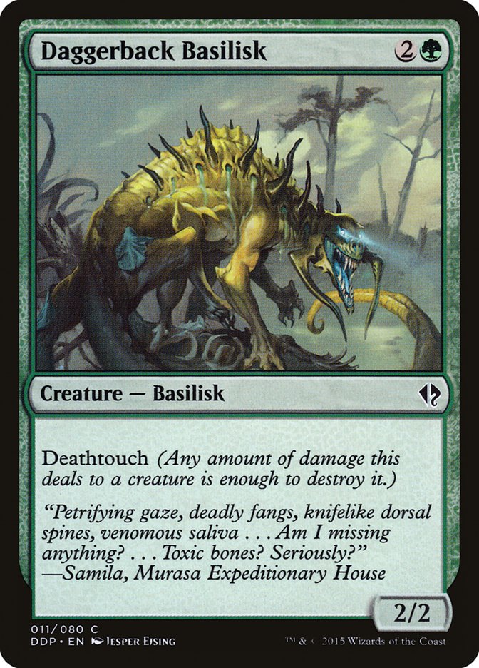 Daggerback Basilisk [Duel Decks: Zendikar vs. Eldrazi] | Chromatic Games