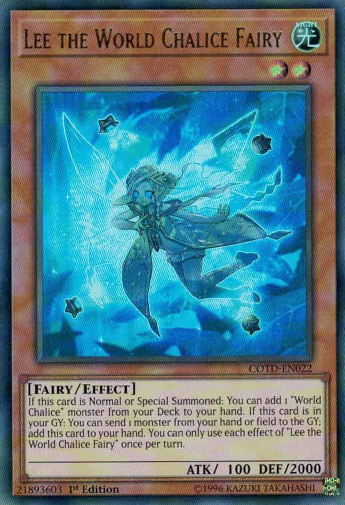 Lee the World Chalice Fairy [COTD-EN022] Ultra Rare | Chromatic Games