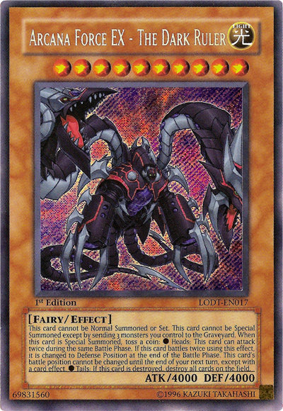 Arcana Force EX - The Dark Ruler [LODT-EN017] Secret Rare | Chromatic Games