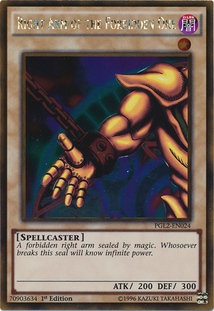 Right Arm of the Forbidden One [PGL2-EN024] Gold Rare | Chromatic Games