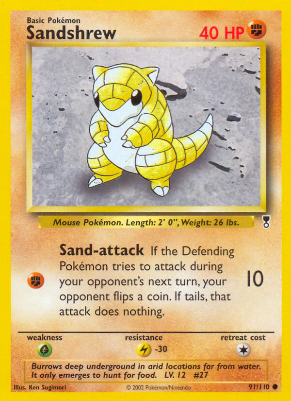 Sandshrew (91/110) [Legendary Collection] | Chromatic Games