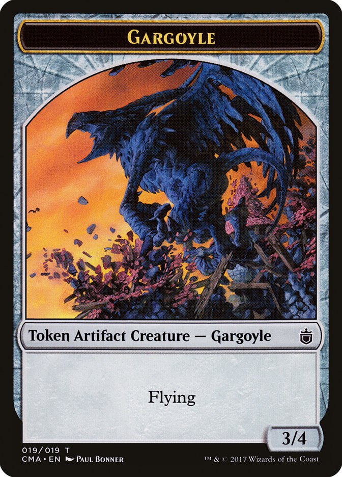 Gargoyle Token [Commander Anthology Tokens] | Chromatic Games