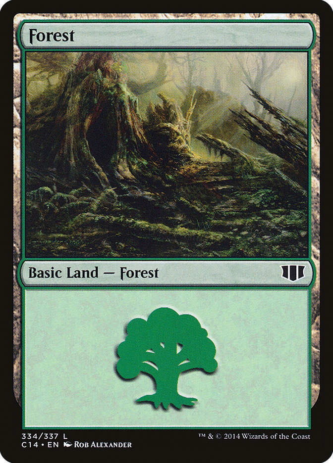 Forest (334) [Commander 2014] | Chromatic Games