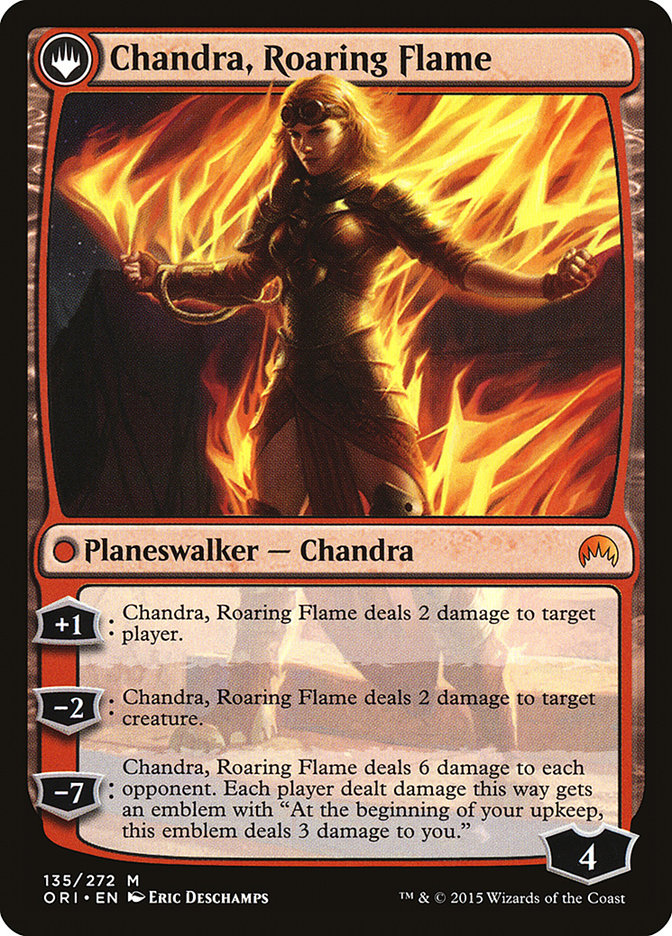 Chandra, Fire of Kaladesh // Chandra, Roaring Flame [Magic Origins] | Chromatic Games