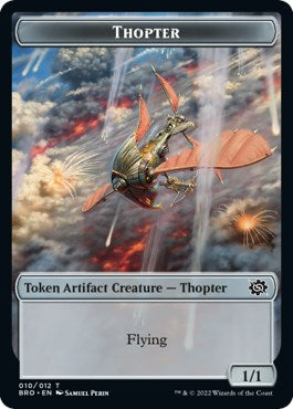 Myr // Thopter (010) Double-Sided Token [The Brothers' War Commander Tokens] | Chromatic Games