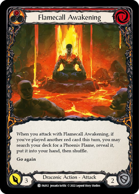 Flamecall Awakening [FAI012] (Uprising Fai Blitz Deck) | Chromatic Games