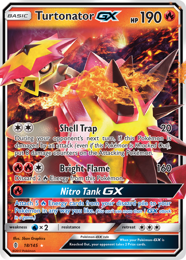 Turtonator GX (18/145) [Sun & Moon: Guardians Rising] | Chromatic Games