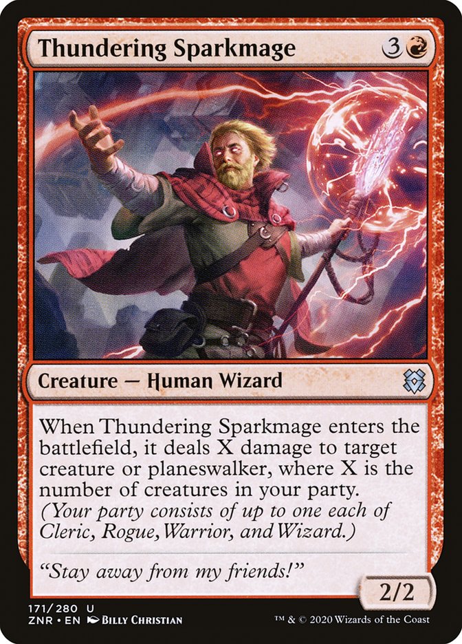 Thundering Sparkmage [Zendikar Rising] | Chromatic Games