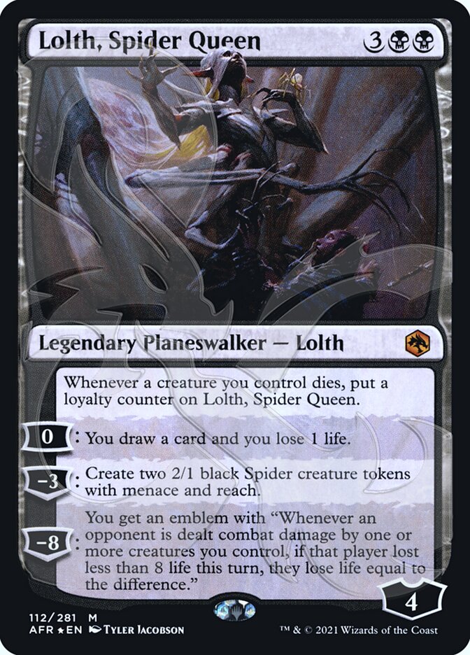 Lolth, Spider Queen (Ampersand Promo) [Dungeons & Dragons: Adventures in the Forgotten Realms Promos] | Chromatic Games