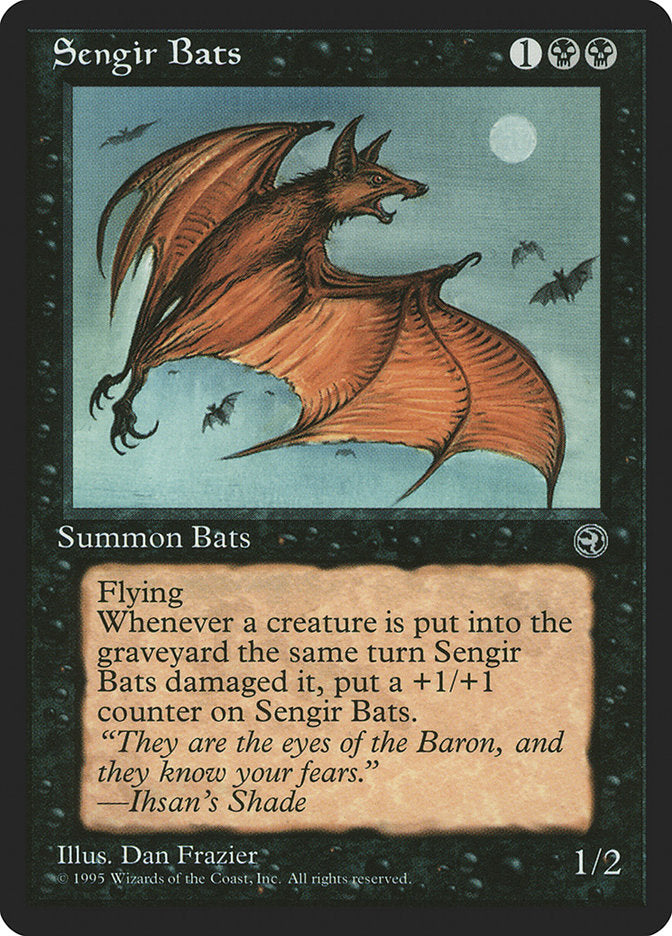 Sengir Bats (Ihsan's Shade Flavor Text) [Homelands] | Chromatic Games