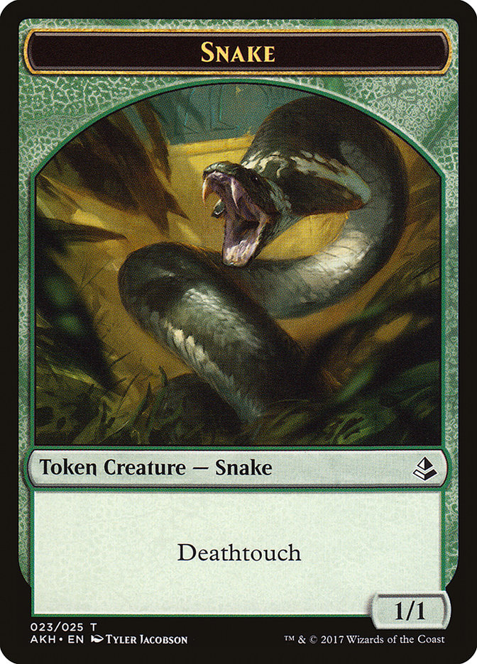 Snake Token [Amonkhet Tokens] | Chromatic Games