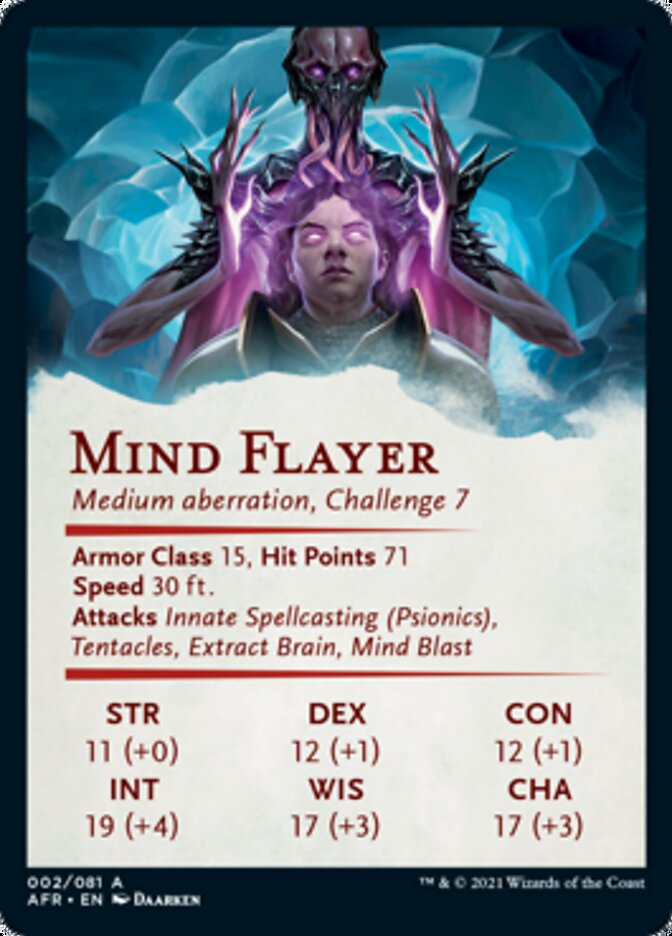 Mind Flayer Art Card [Dungeons & Dragons: Adventures in the Forgotten Realms Art Series] | Chromatic Games