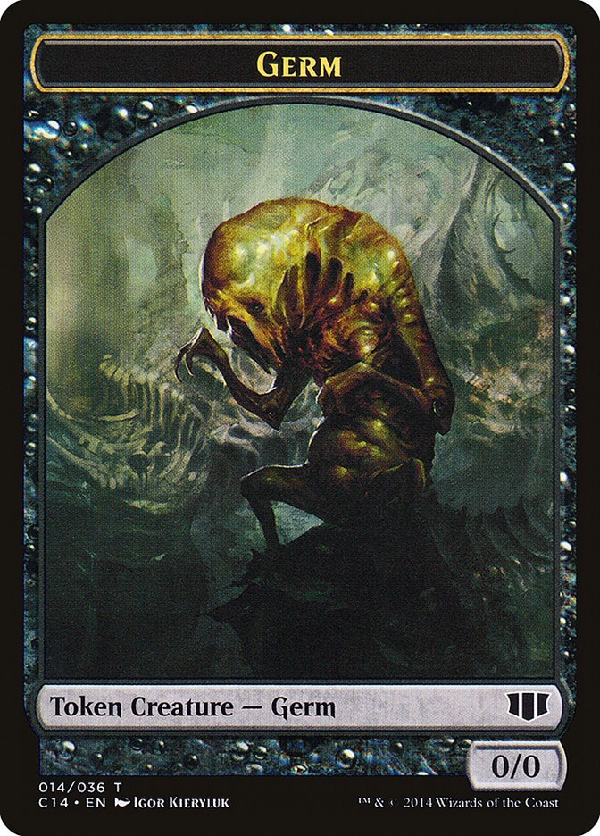 Stoneforged Blade // Germ Double-Sided Token [Commander 2014 Tokens] | Chromatic Games