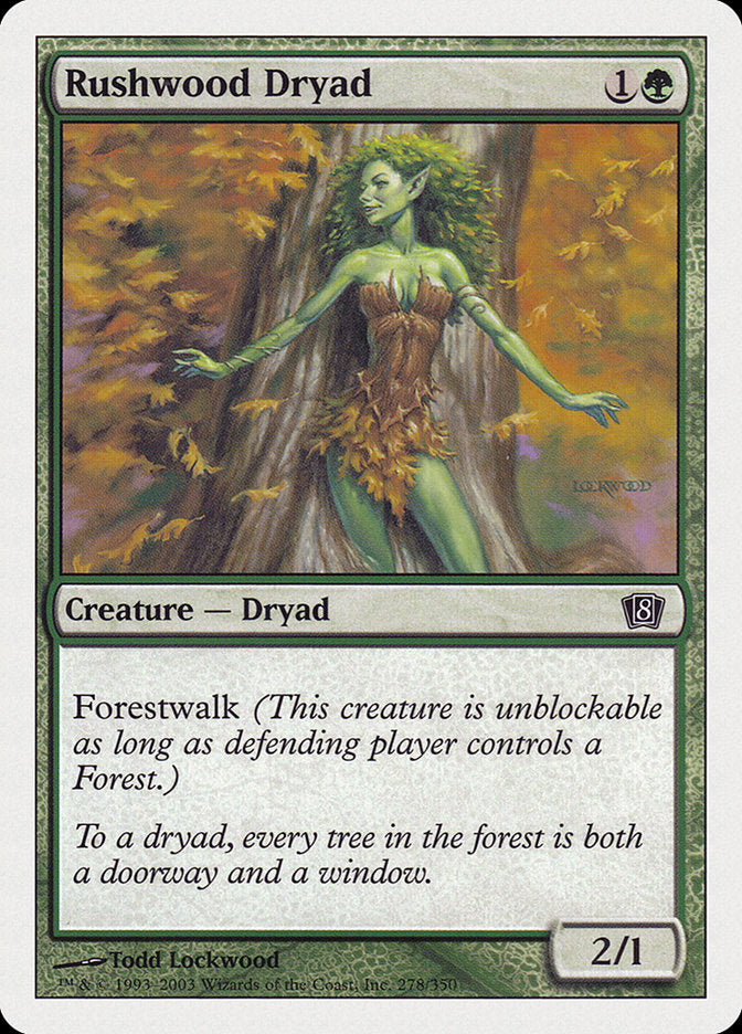 Rushwood Dryad [Eighth Edition] | Chromatic Games