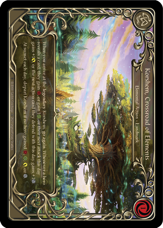 Korshem, Crossroad of Elements [U-ELE000] (Tales of Aria Unlimited)  Unlimited Rainbow Foil | Chromatic Games