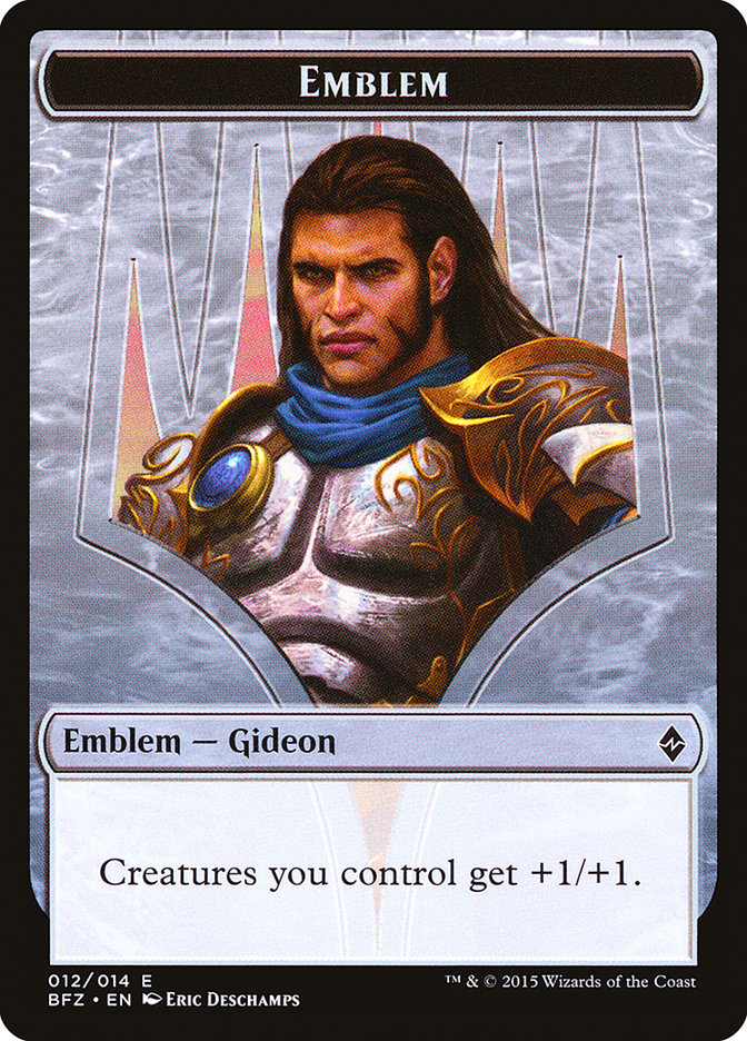 Gideon, Ally of Zendikar Emblem [Battle for Zendikar Tokens] | Chromatic Games